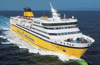 Sammenlign og bestill Corsica-Sardinia Ferries billetter til Ile Rousse, Porto Torres, Livorno og mer med AFerry!